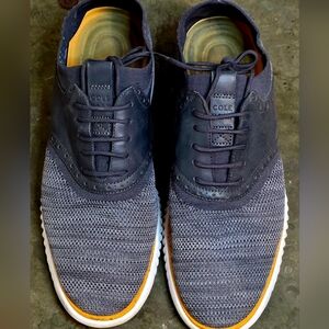 Cole Haan Grand Zero Men's Black Knit Oxford Shoes